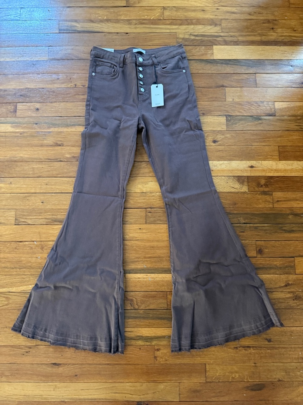 Forever 21 Brown Flare Jeans - Wide Leg